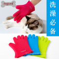 2017 doglemi Solf Waterproof Silicone Massage pet Grooming Glove